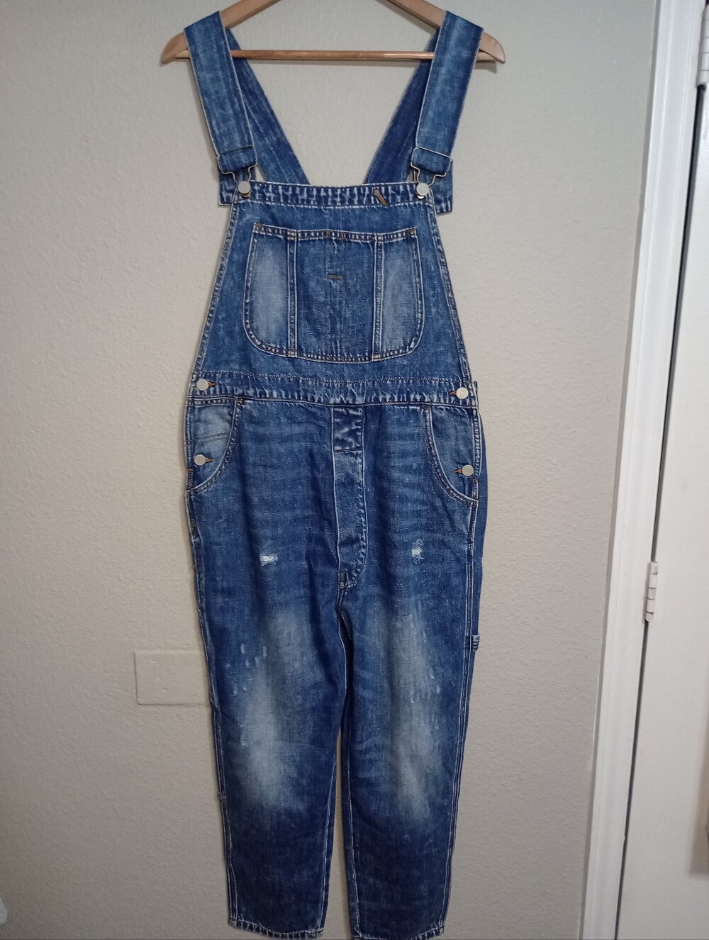 Sandrine Rose X Free People Slouchy Denim Overalls